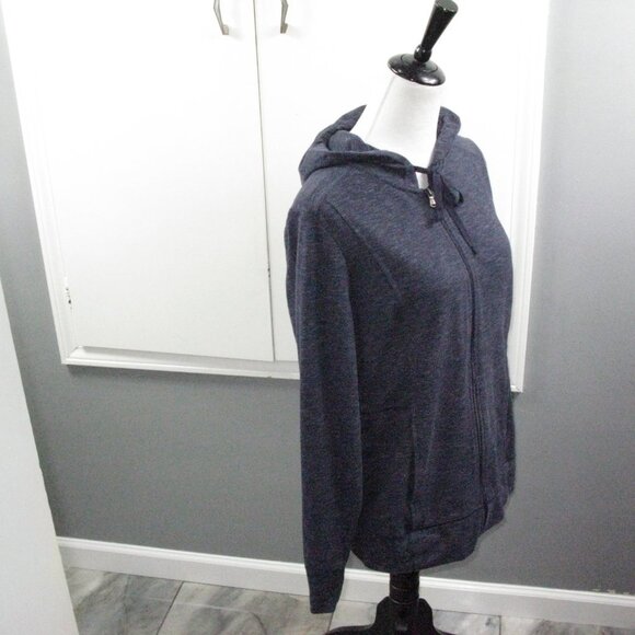 Tek Gear DryTek Navy Blue Zip Front Hoodie Size Large - Picture 4 of 4